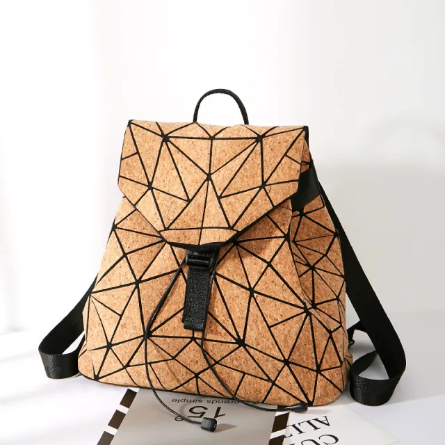 KAOGE Original Natural Cork Backpack Women Fashion Wooden Vegan Bag Female Backpacks Travel Bagpack Girl School Bag Style - Shop at LoveMi