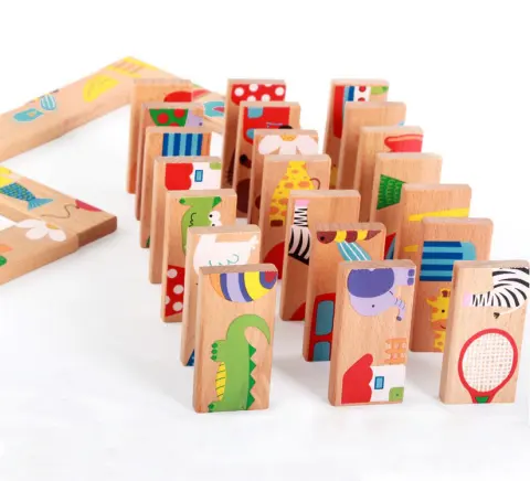 28 Animal Dominoes Elm