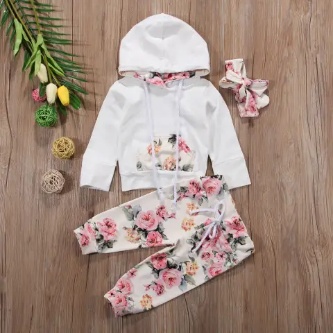 Long Sleeve Cotton Suit Three-piece