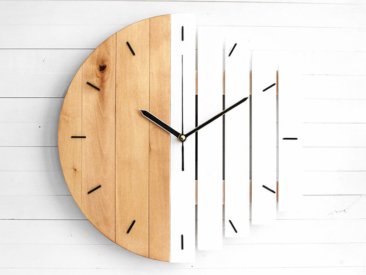 Horloge murale en bois Design Nordique ClocQ