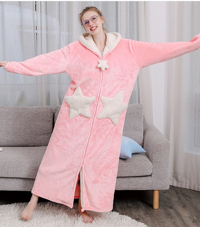 Title 2, Thick coral fleece bathrobe