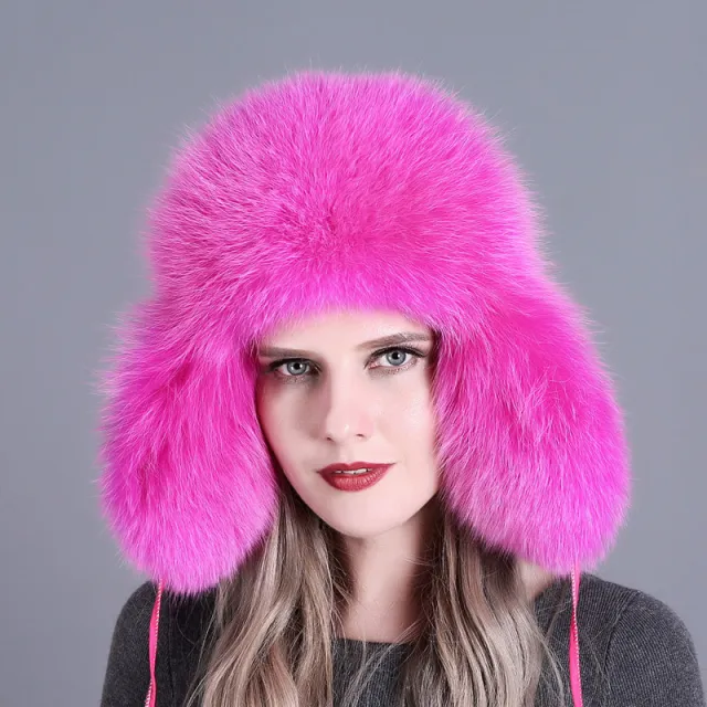 Fox Fur Women's Hat Rose Red - Shop at LoveMi