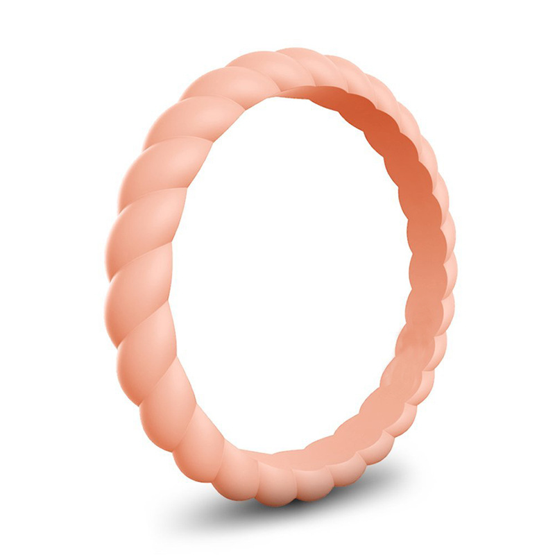 Twist silicone ring female