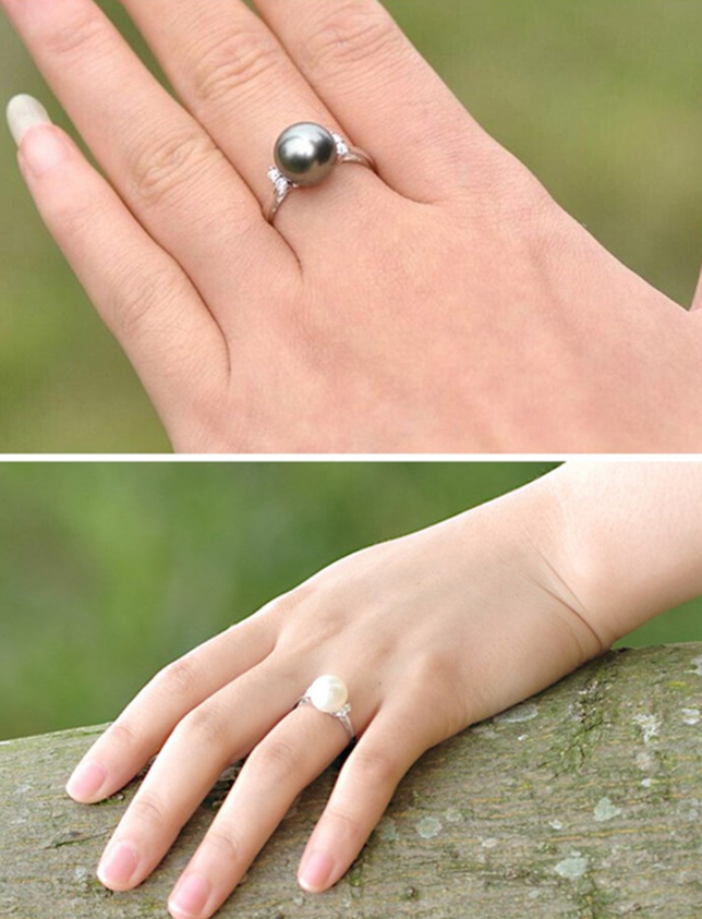 Title 2, Natural freshwater pearl ring personality opening