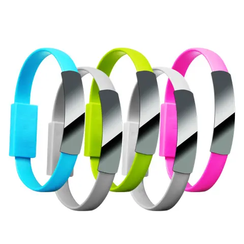 Bracelet Data Cable USB Silicone Charging Short