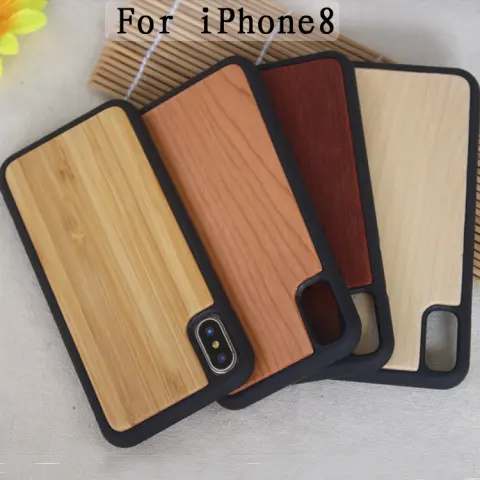 Wooden Case TPU Phone