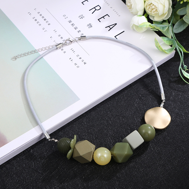 Bohemian Necklace Beaded Collar Clavicle Chain