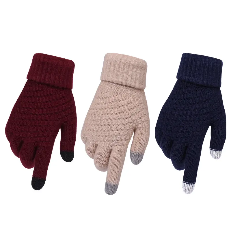 Couple Knitted Gloves Touch Screen
