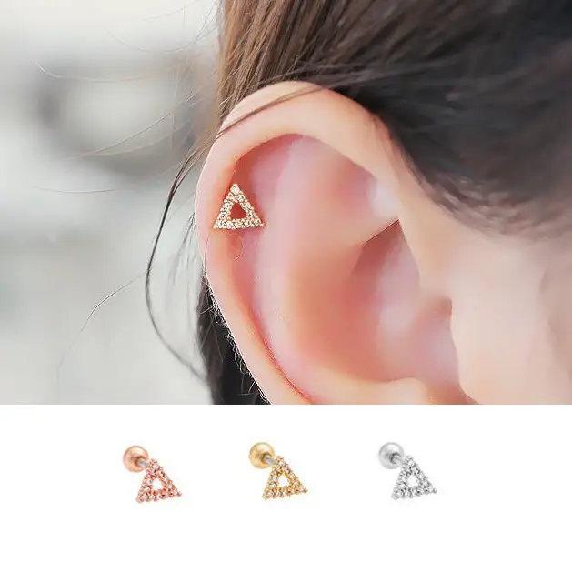 Full drill triangle stud