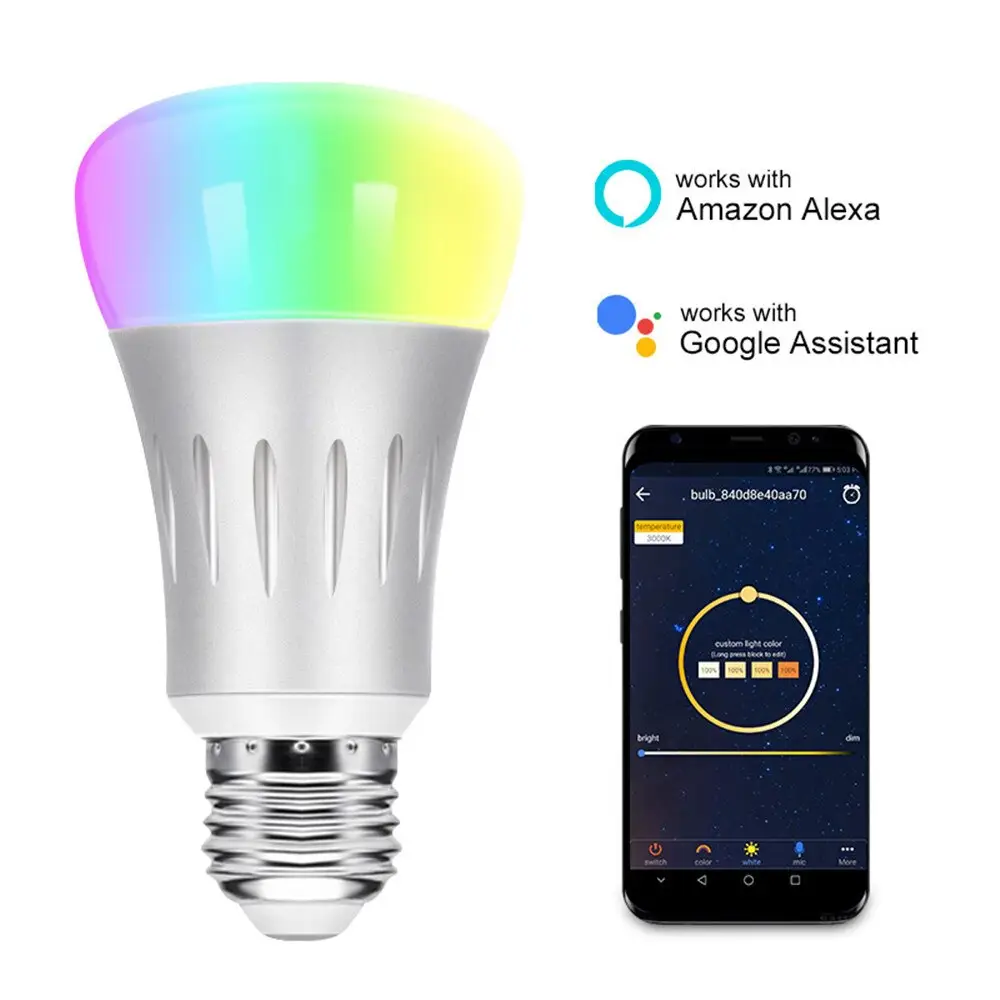 Voice Control Led Light Bulb
