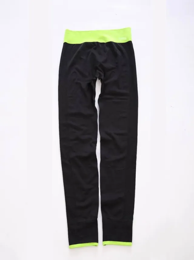 High waist fitness pants cropped yoga pants Green Waistband - Shop at LoveMi