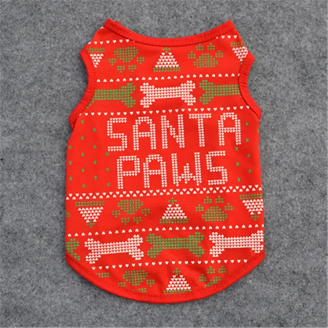 Pet clothes cotton vest Red - Shop at LoveMi