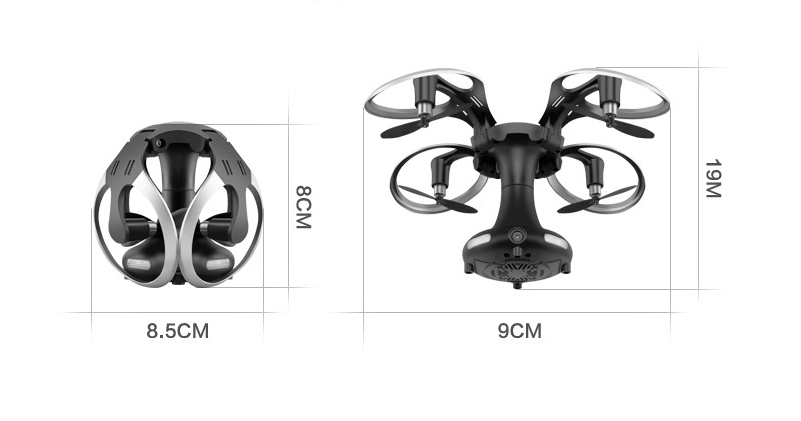 Title 5, Mini drone quadricóptero dobrável, compacto e f...