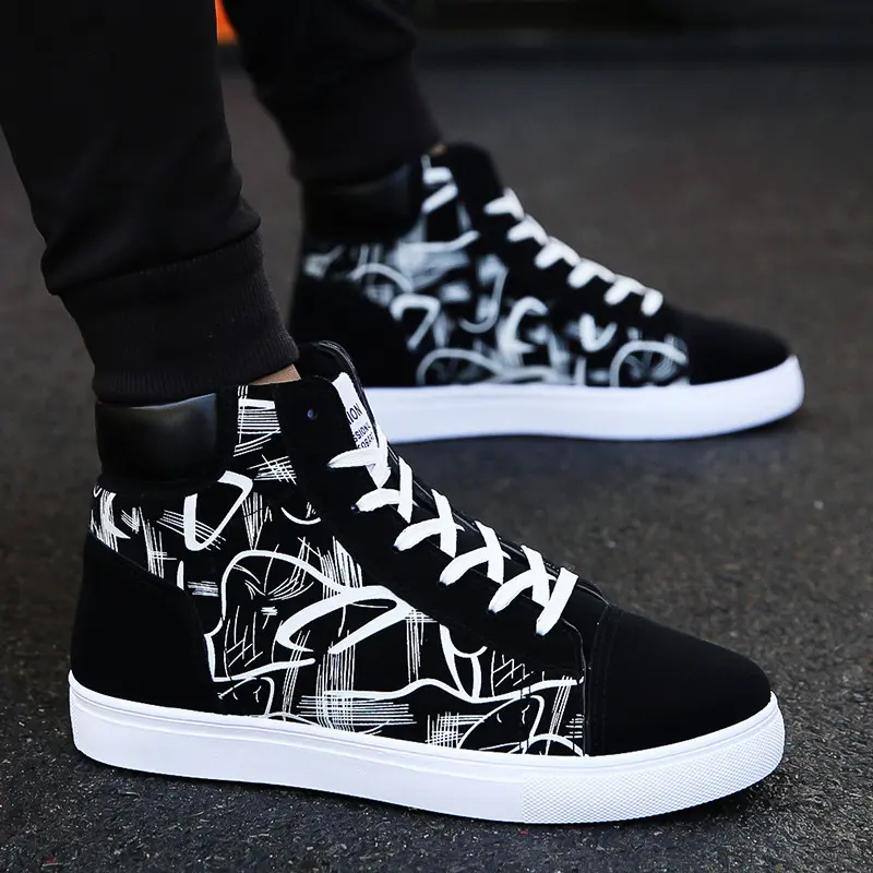 Spring High Top Shoes Korean Edition Men's