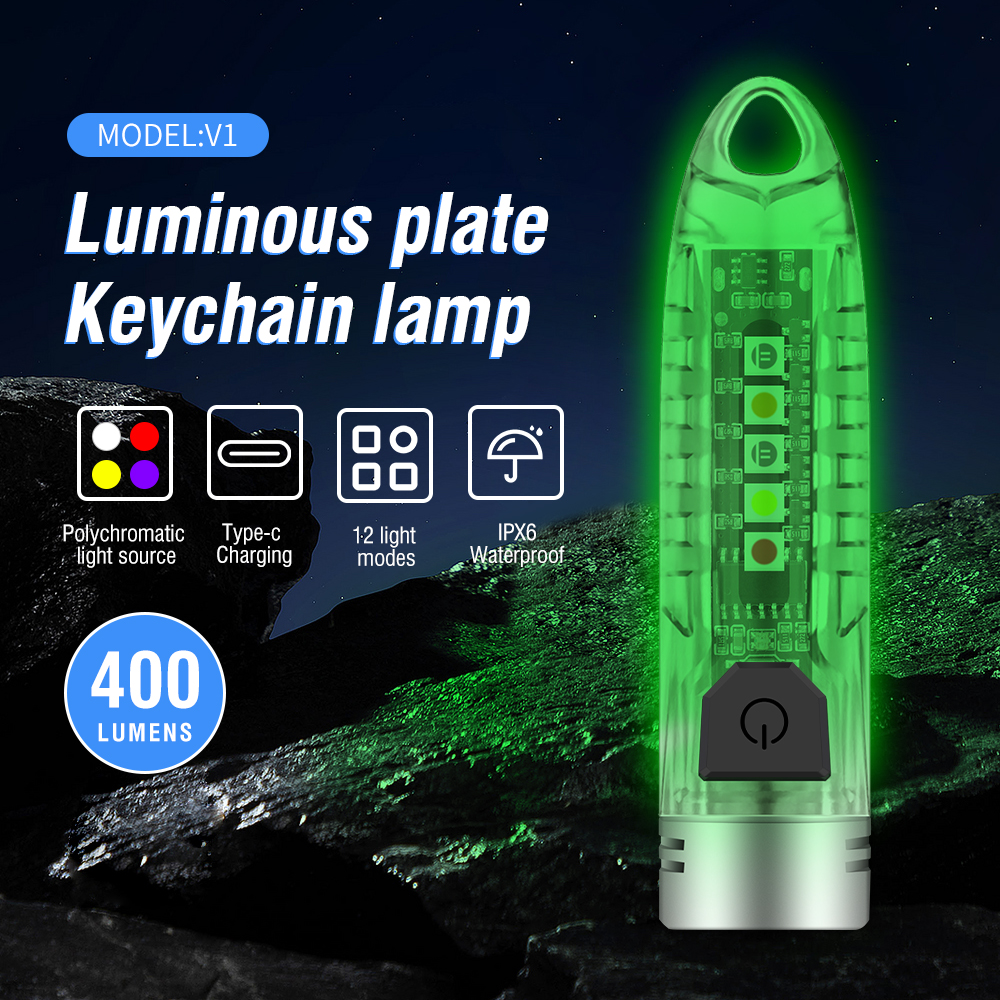 USB Mini LED Flashlight Torch Side Light Pocket USB