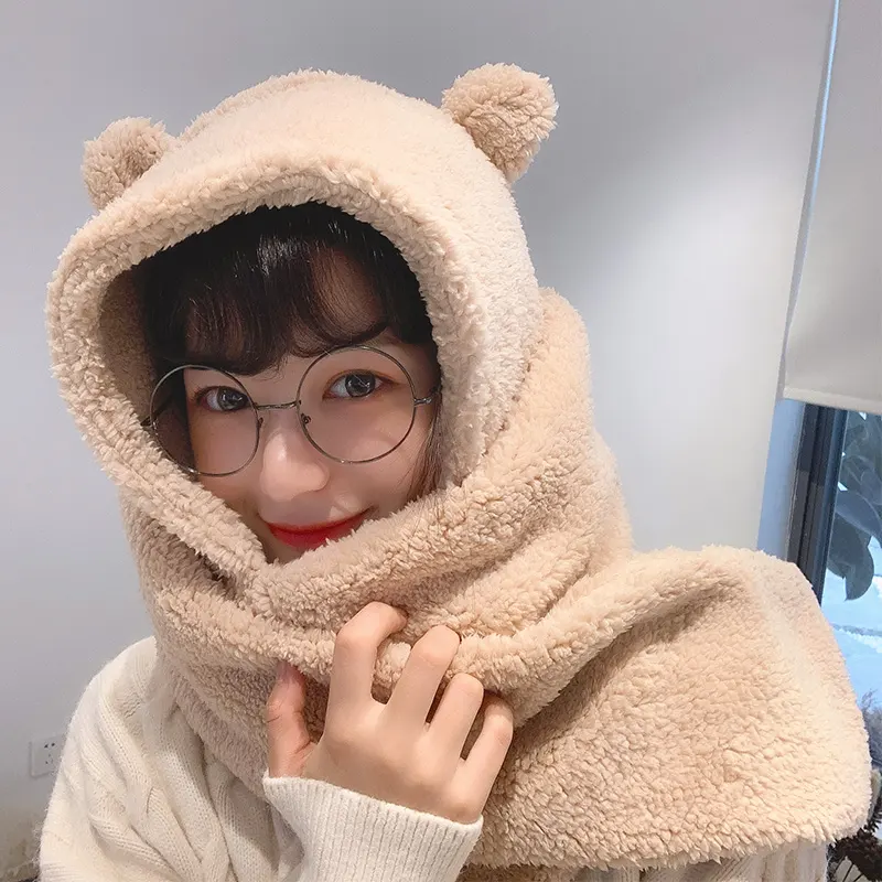 Bear Ears Scarf Hat