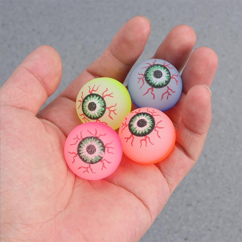 24 Pcs Bouncing Balls Halloween Eyeball Toys 2