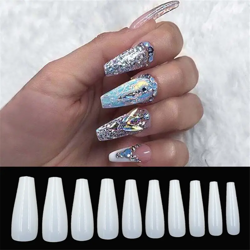 500 Tablets of Transparent Natural Color Ballet Fake Nails