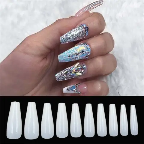 500 Tablets of Transparent Natural Color Ballet Fake Nails