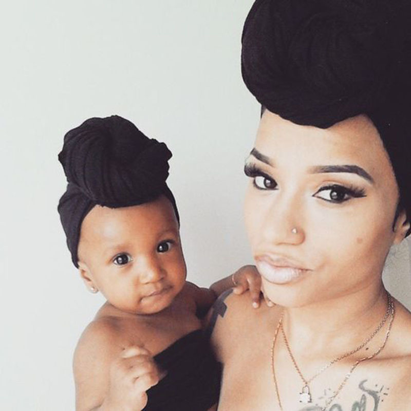 Child Indian turban cap baby knotted hat