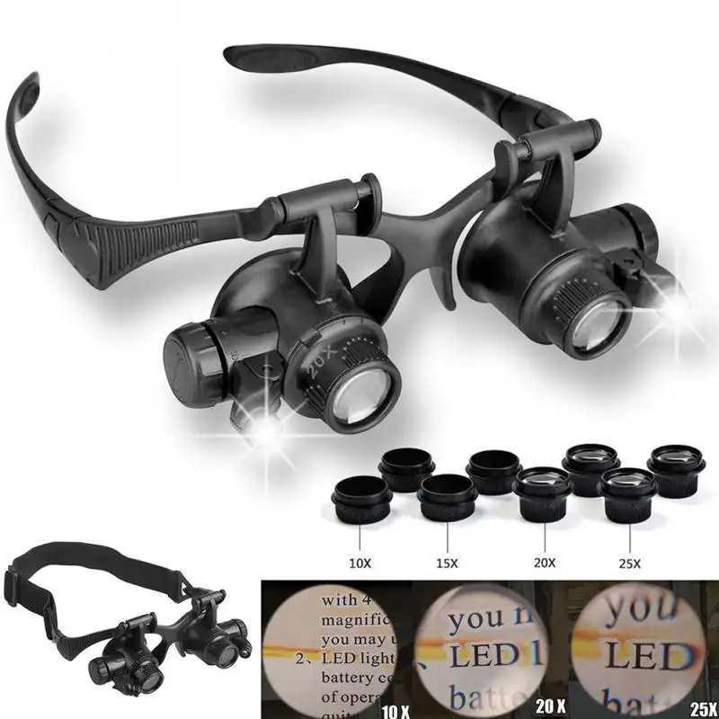 Watches electronic repair jewelry evaluation LED magnifier