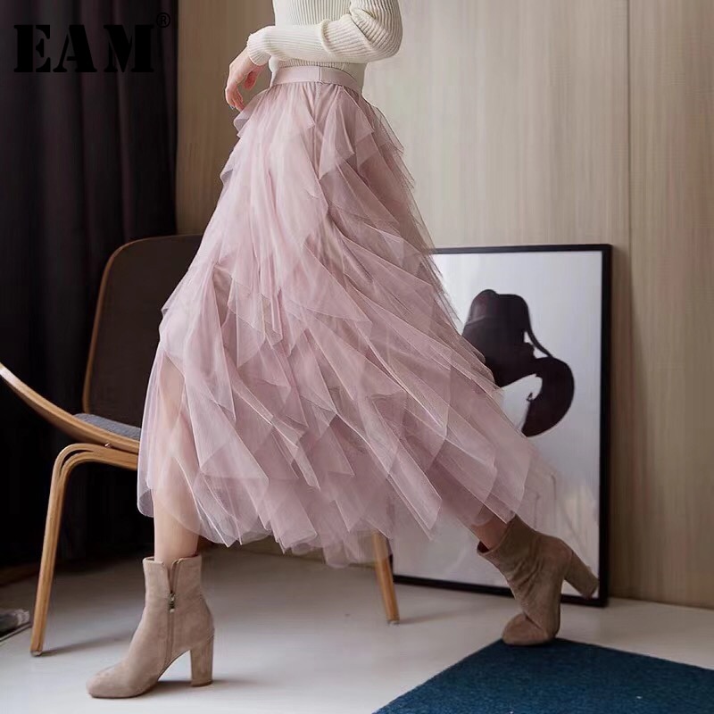 Medium length mesh cake skirt