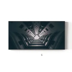 Modern Industrial Style Poster Geometric Urban Canvas Painting - G - View 1