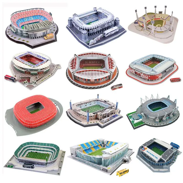 Classic Jigsaw DIY 3D Puzzle World Football Stadium European