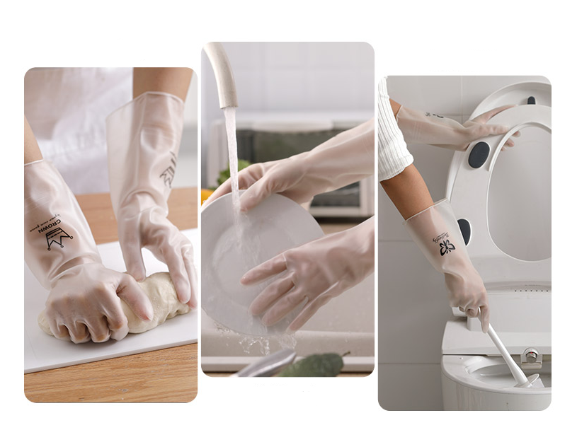 Title 8, 2 pairs of housework dishwashing gloves