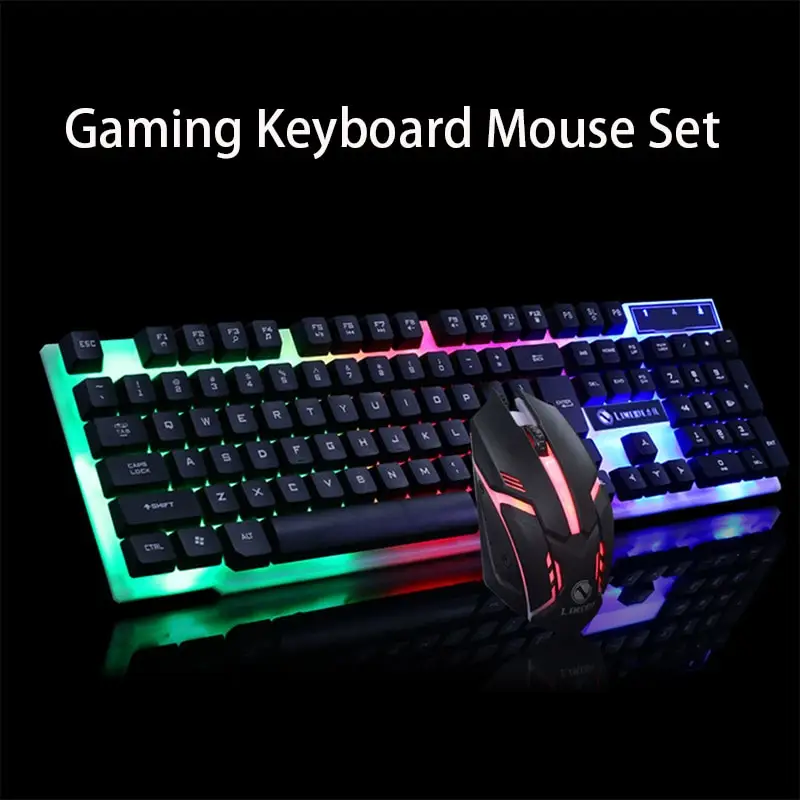 GTX300 Gaming CF LOL Keyboard Mouse Glowing Set