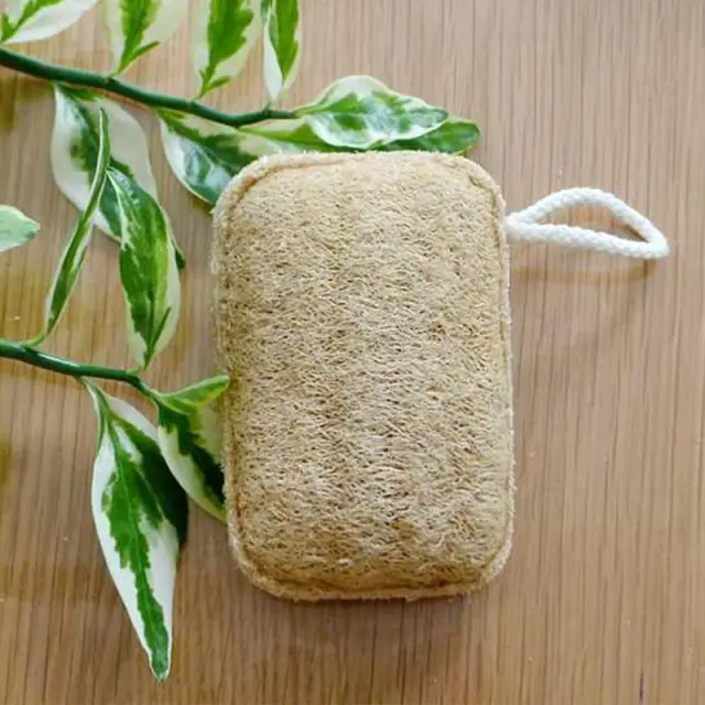 Natural double sided sewing loofah 7X11Cm - Shop at LoveMi