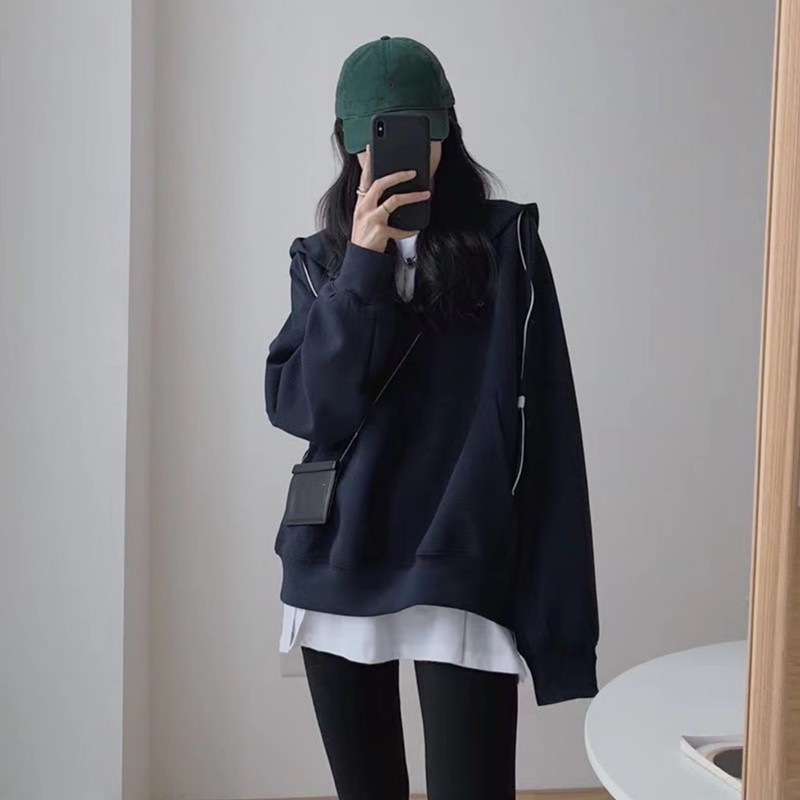 Design Sense Niche Hoodie Loose Look Thin