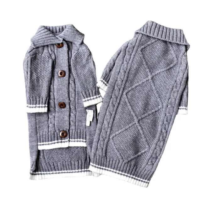 Pure Cotton Knitted Soft Fabric Hairless Cat Sweater Gray Coat - Shop at LoveMi