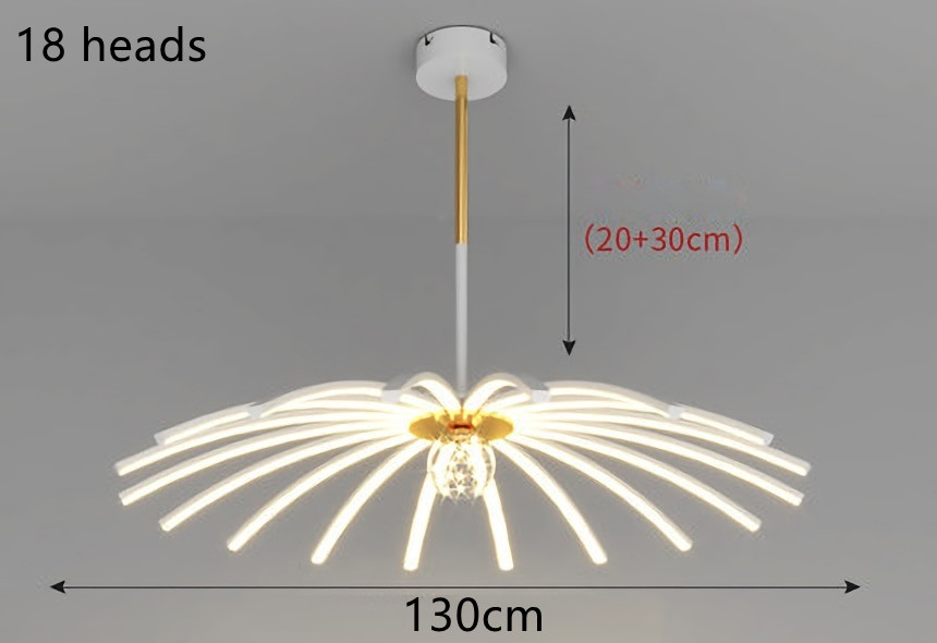 Title 12, LED kroonluchter voor eetkamer en slaapkamer. M...