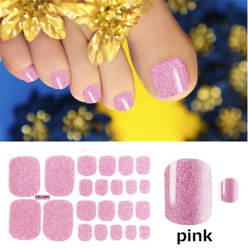 22 Nail Art Stickers Solid Color Green Onion Powder