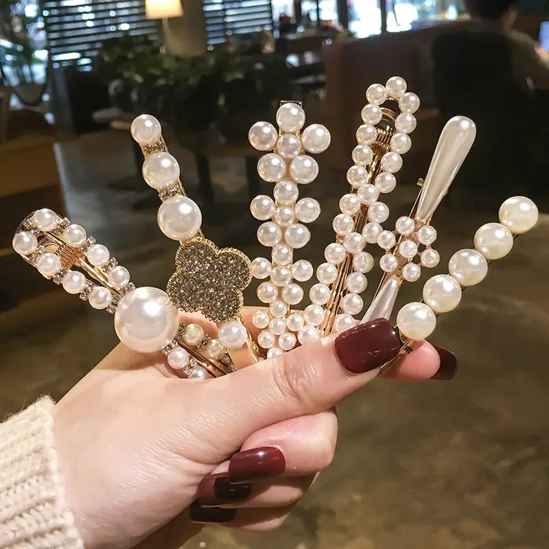 Pearl Clip Headdress Hair