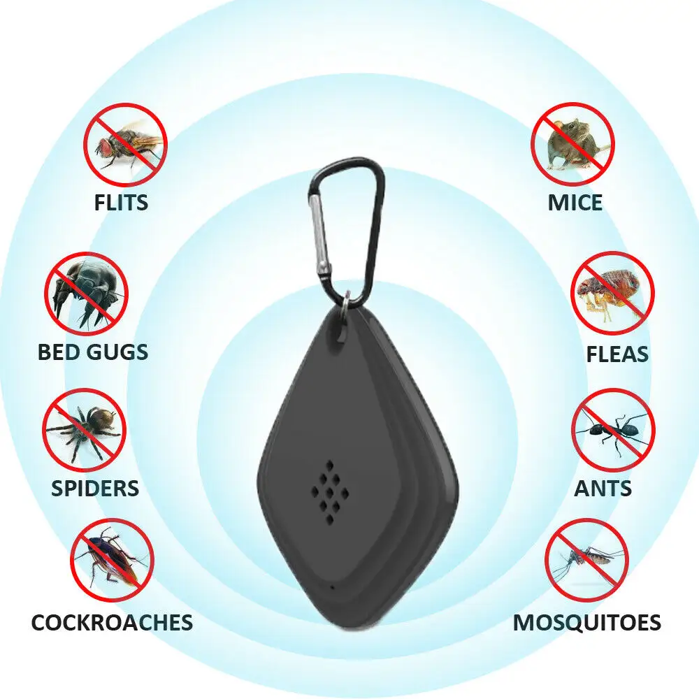 Outdoor Ultrasonic Intelligent Frequency Conversion USB Rechargeable Anti Mosquito