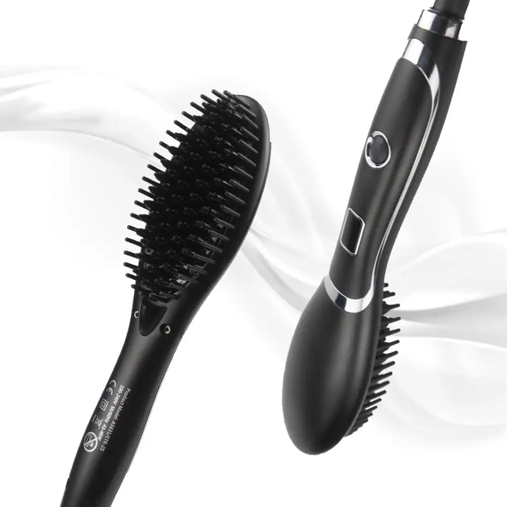Hair Straightener Comb Electric Brush Irons Auto Straight