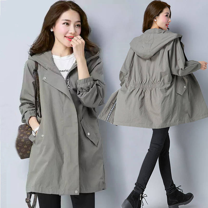 Medium length trench coat