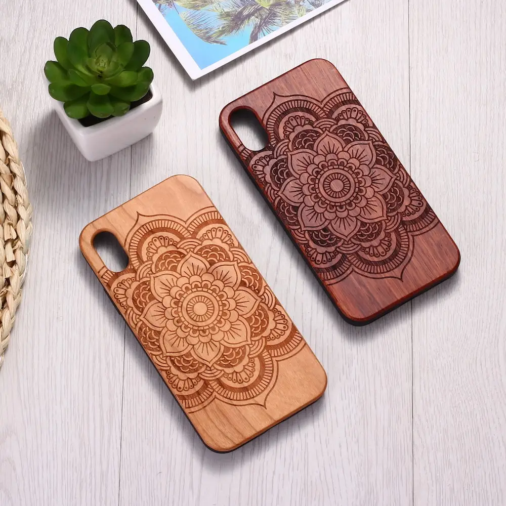 Mandala Stick Wood Tpu Phone Case