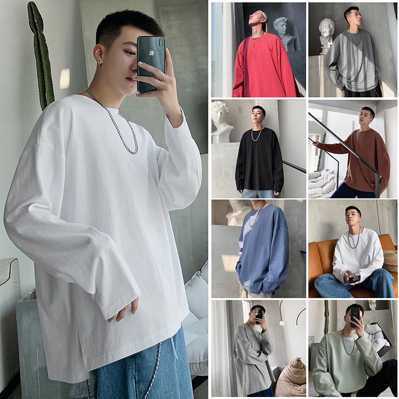 Men's Long Sleeve Bottoming Shirt