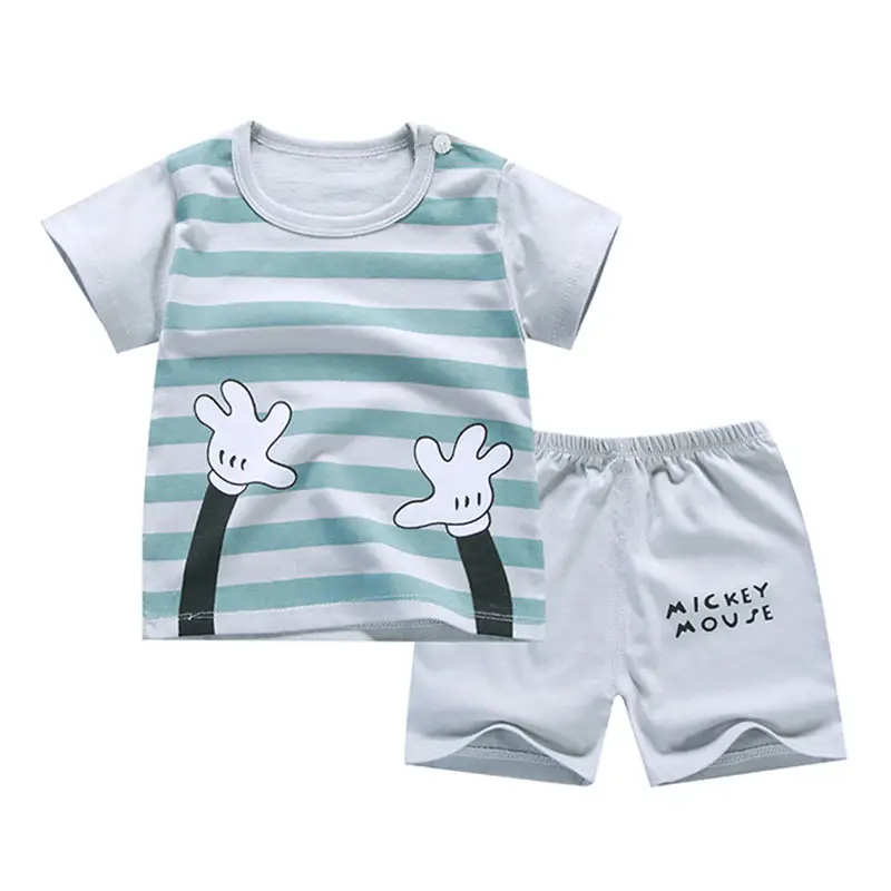 New Baby Suit Cotton Children's Clothes Summer Boy Two-piece