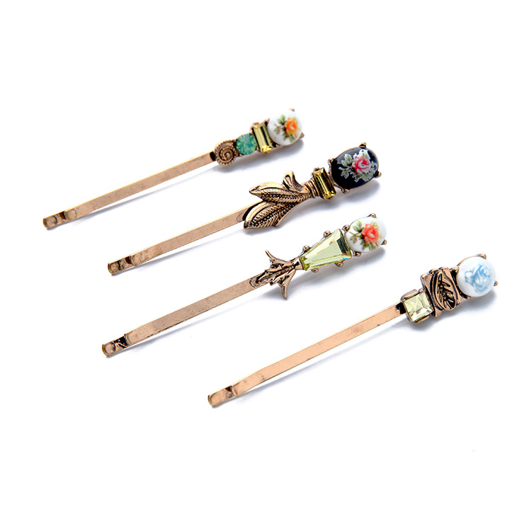Personalized floral lady hairpin Gold - Shop at LoveMi