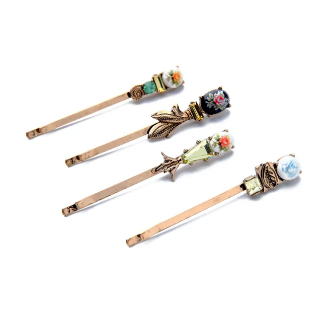 Personalized floral lady hairpin Gold - Shop at LoveMi