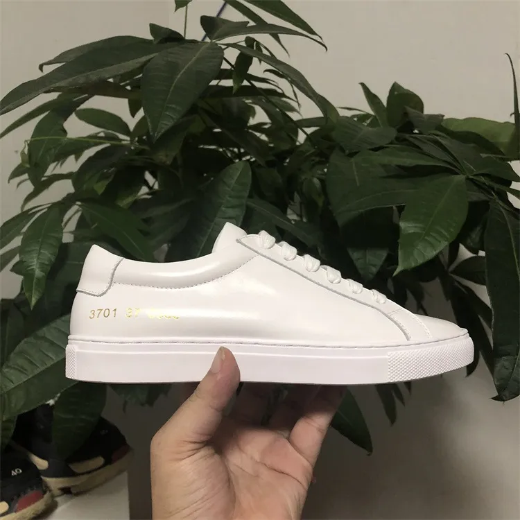 Genuine leather women's sneakers - White