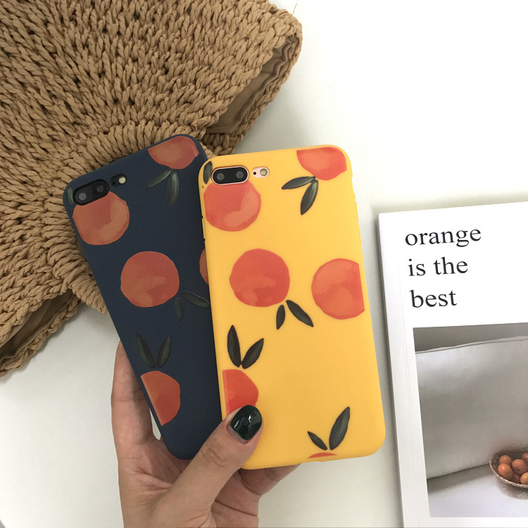 Funda de teléfono naranja