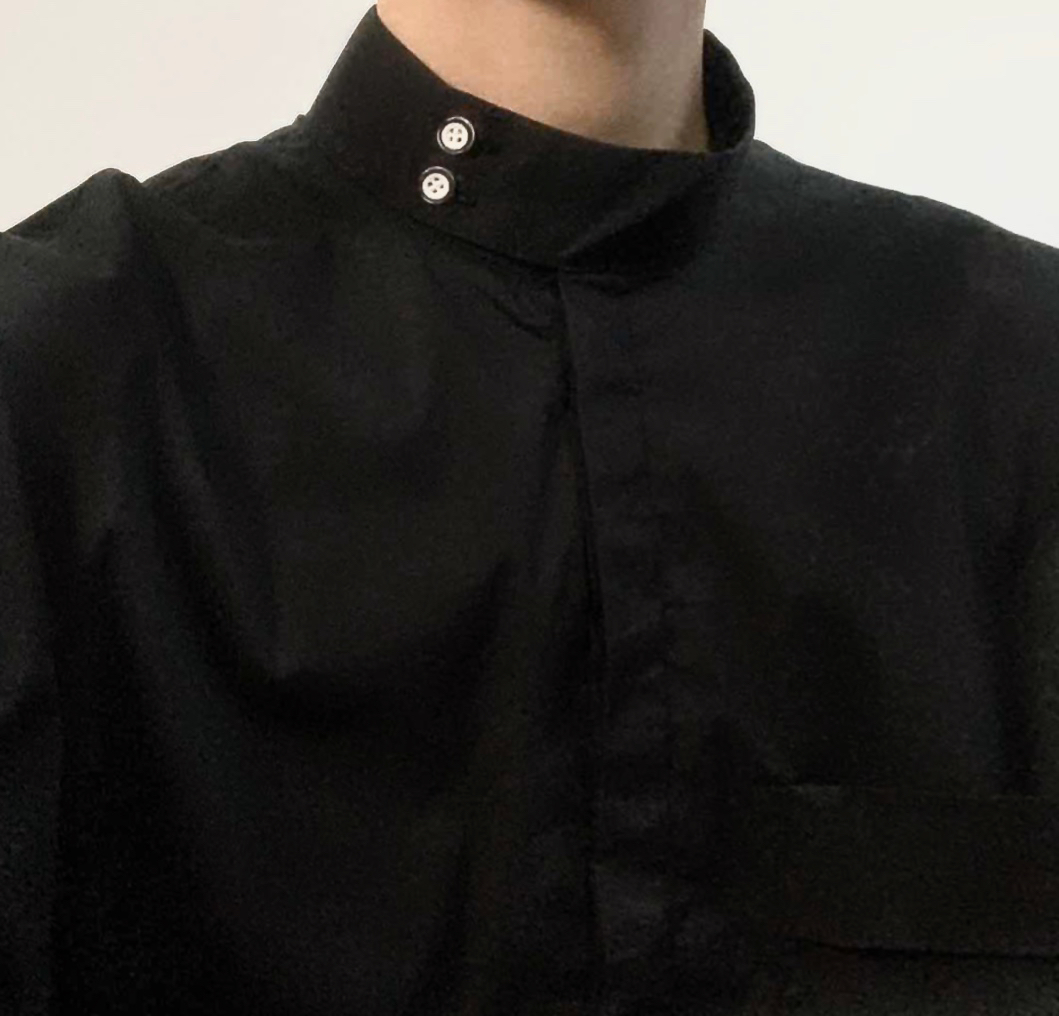 Spring Basic White Shirt Men's Loose