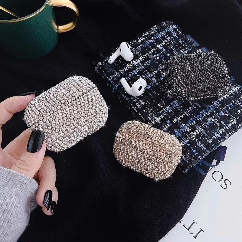 Compatible with Apple, Protective case with luxurious shiny diamonds