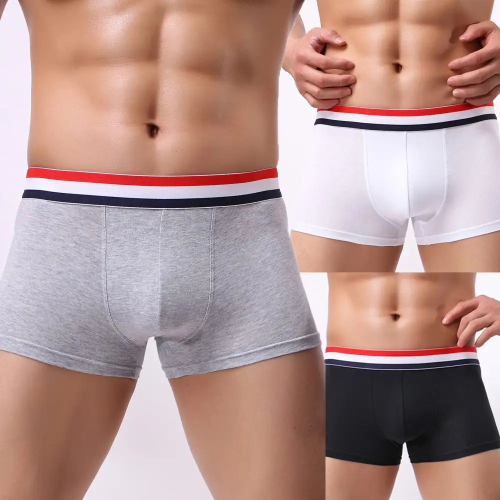 Fashionable sexy cotton breathable men's boxer shorts