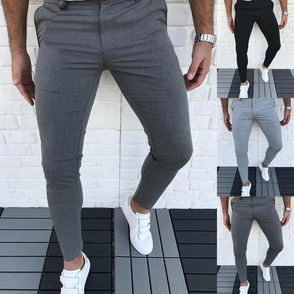 Simple solid color casual pants